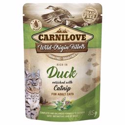 Carnilove våt kattfoder Wild Origin Filéer med Anka & Kattmynta 85g